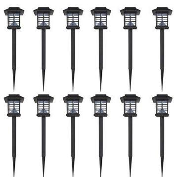 Nieuw in doos 12-delige LED-tuinverlichtingsset solar beschikbaar voor biedingen