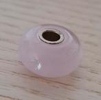 Trollbeads Meisje nr.00012  roze met diamantje  2 stuks, Sieraden, Tassen en Uiterlijk, Bedels, Glas of Kristal, Ophalen of Verzenden