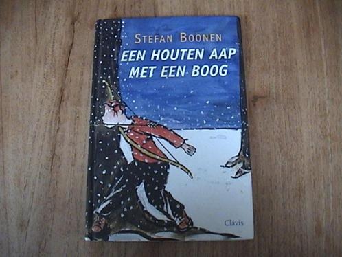 STEFAN BOONEN - Een houten aap met een boog - ZGAN - vader, Boeken, Kinderboeken | Jeugd | 10 tot 12 jaar, Zo goed als nieuw, Non-fictie