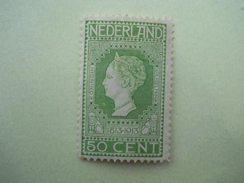 Nederland 1913 Jubileumzegel Nvph.97 ongebruikt. mooie zegel, Postzegels en Munten, Postzegels | Nederland, Postfris, Na 1940