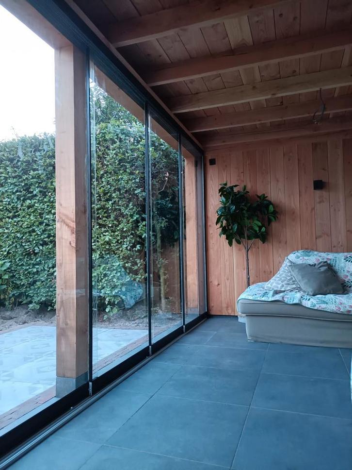 Glas schuifwanden compleet incl volledige montage, Doe-het-zelf en Verbouw, Kozijnen en Schuifpuien, Nieuw, Aluminium, Ophalen of Verzenden