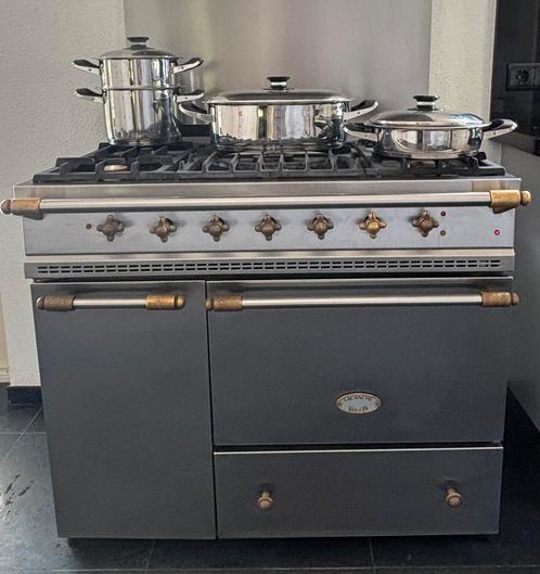 Lacanche fornuis 5 pits oven en garingsoven, Witgoed en Apparatuur, Fornuizen, Gebruikt, Vrijstaand, Gas, 5 kookzones of meer