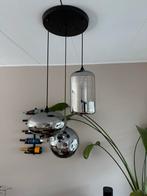 Smokey Glas Hanglamp - Dimbare Verlichting, Huis en Inrichting, Lampen | Hanglampen, Ophalen, Zo goed als nieuw, Glas, 50 tot 75 cm