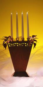 Rosewood Kandelaar van Borek Sipek, Antiek en Kunst, Ophalen of Verzenden