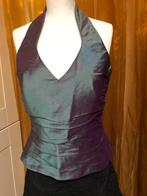 Zijden haltertop, maat 38, blauw/groen/paars, Kleding | Dames, Maat 38/40 (M), Overige kleuren, Ophalen of Verzenden, Zo goed als nieuw