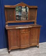 Vintage buffetkast met spiegel, Antiek en Kunst, Antiek | Meubels | Kasten, Ophalen