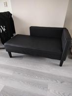 VidaXL chaise lounge bankje zwart kunstleer, Huis en Inrichting, Slaapkamer | Slaapbanken, Ophalen, Zwart, 190 cm of minder, Zo goed als nieuw