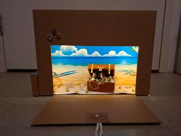 Sinterklaas surprise schateiland met licht beschikbaar voor biedingen