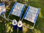 2 dukdalf voetensteunen, Caravans en Kamperen, Ophalen of Verzenden, Zo goed als nieuw, Campingstoel