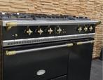 Luxe Fornuis Lacanche 110cm zwart messing 5 pits 2 ovens, Witgoed en Apparatuur, Fornuizen, 60 cm of meer, Ophalen of Verzenden