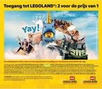 4x Legoland Billund Denemarken of Gunzburg Duitsland, Twee personen, Ticket of Toegangskaart