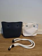O-Bag mini blauw met witte binnentas en hengsels nieuw, Ophalen of Verzenden, Nieuw, Blauw, Handtas