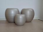 3 metallic bloempotten voor binnen, Gebruikt, Rond, Binnen, Minder dan 40 cm