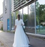 Gesloten trouwjurk Jessie K maat 34 (valt als maat 36), Trouwjurk, Wit, Jessie K, Ophalen of Verzenden