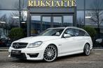 Mercedes C-klasse Estate C63 AMG|PANO|H&K|MEMORY|FACELIFT, Auto's, Automaat, Euro 5, Achterwielaandrijving, Wit