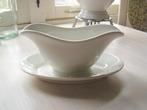 Crèmekleurige sauskom / saucière van Regout, Antiek en Kunst, Ophalen of Verzenden