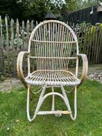 70er jaren rotan stoel, Huis en Inrichting, Stoelen, Ophalen, Gebruikt, Bruin, Riet of Rotan