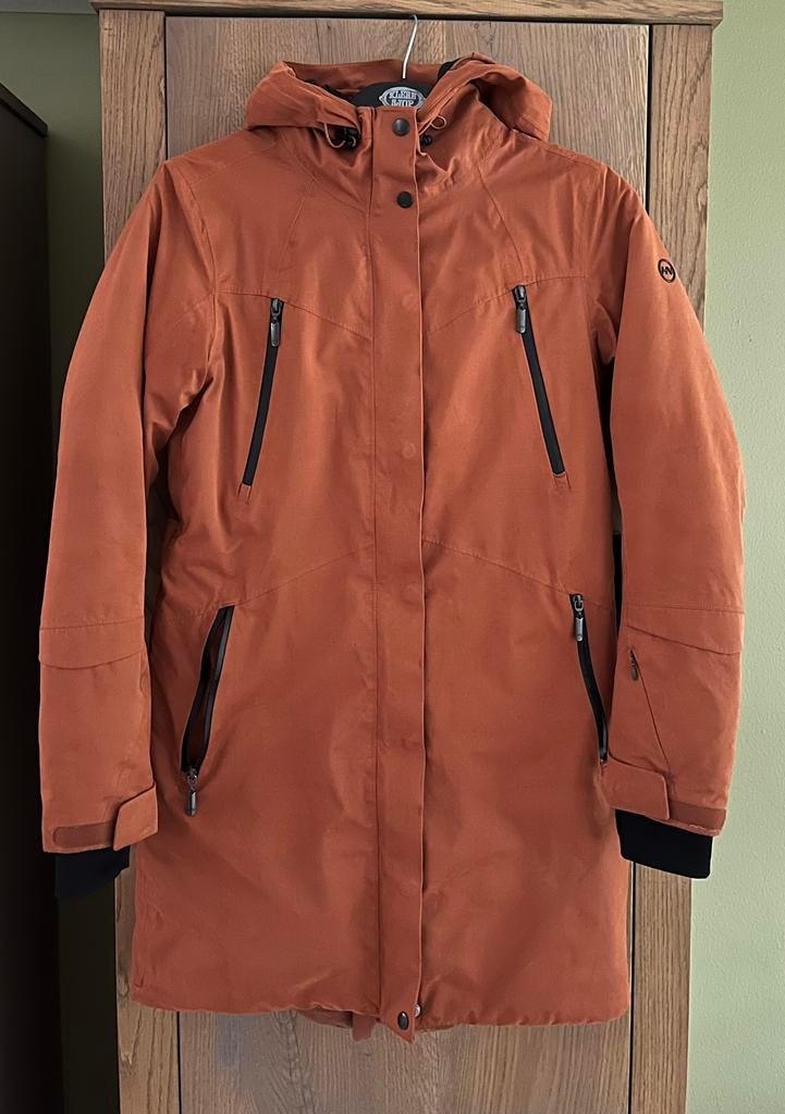 Human Nature winterjas mt S ANWB parka, Kleding | Dames, Jassen | Winter, Gedragen, Maat 36 (S), Oranje, Ophalen of Verzenden