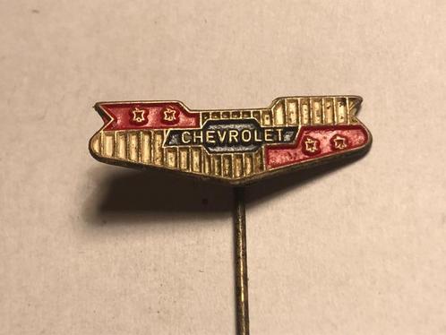 Metalen CHEVROLET Automerk Logo Speld (Rood/Blauw/Wit)., Verzamelen, Speldjes, Pins en Buttons, Zo goed als nieuw, Speldje of Pin