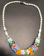 ‘50 unieke Boheems/Murano glazen bloemen ketting.Authentiek!, Ophalen of Verzenden, Overige materialen, Ketting