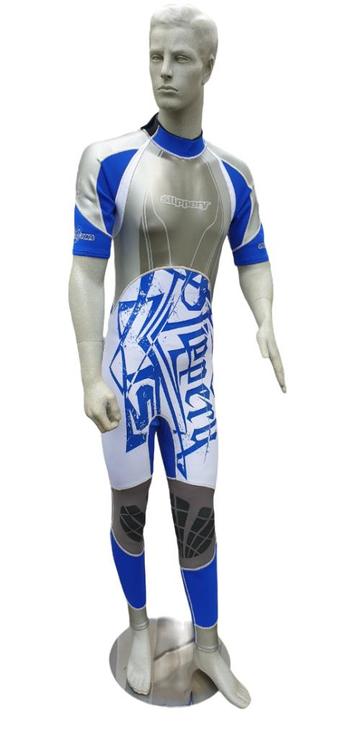 SLIPPERY Matrix II Wetsuit (2-delig) Blue Maat S -45% OFF!!! beschikbaar voor biedingen