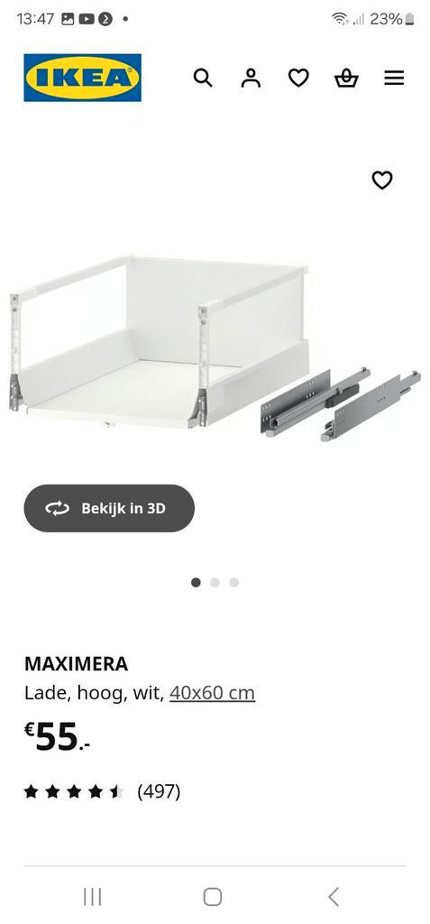 Ikea maximera lades 40x60. Laag, middel en hoog, Huis en Inrichting, Keuken | Keukenelementen, Minder dan 100 cm, 50 tot 100 cm