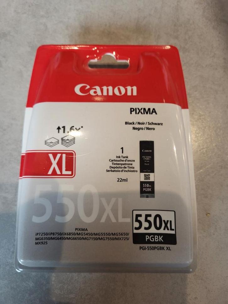 Canon PIXMA PGI-550PGBK XL Zwart Inkjet Cartridge - Nieuw, Computers en Software, Printerbenodigdheden, Nieuw, Cartridge, Ophalen of Verzenden