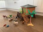 Playmobil set safarihut met dieren, Ophalen of Verzenden, Zo goed als nieuw