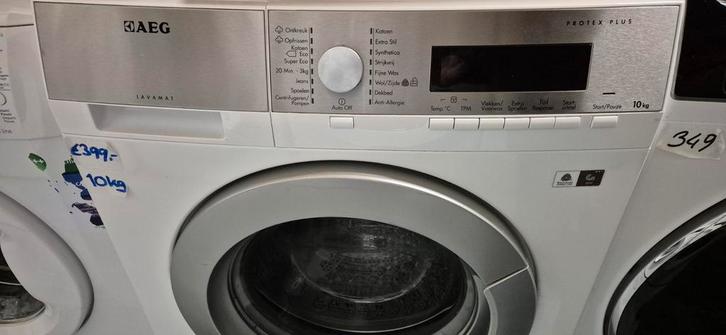Wasmachine Aeg 10 kilo, Witgoed en Apparatuur, Wasmachines, Gebruikt, Voorlader, 10 kg of meer, 85 tot 90 cm, 1200 tot 1600 toeren