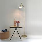 vintage design VLOERLAMP Deense Mid Century lamp messing MCM, Huis en Inrichting, Lampen | Vloerlampen, Ophalen, Gebruikt, Metaal