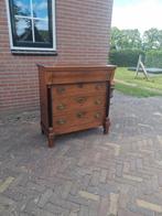 Antieke Eiken Vier Laden Commode, Ophalen