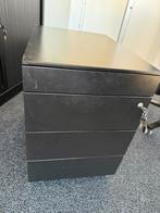 Zwart (kantoor) kast, Huis en Inrichting, Kasten | Ladekasten, Zo goed als nieuw, Minder dan 100 cm, 25 tot 50 cm, 50 tot 100 cm