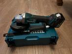 Makita DGA506 18v slijptol, Doe-het-zelf en Verbouw, Ophalen, Zo goed als nieuw, Minder dan 700 watt, Haakse handslijpmachine