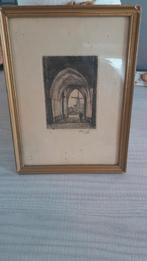 Pentekening 1911 Zierikzee Nobelpoort met molen, Ophalen of Verzenden