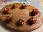 Koperkleurige D&D Dice Set - 7 Dobbelstenen, Ophalen of Verzenden, Nieuw, Overige soorten, Toebehoren