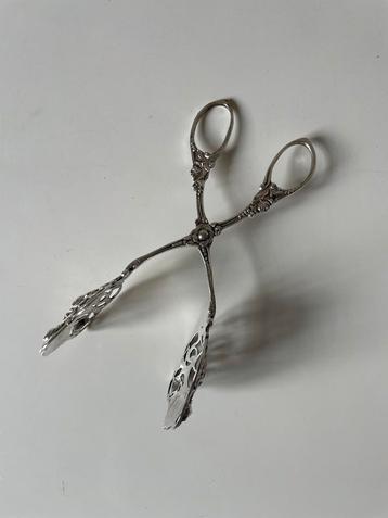 Antieke koekjestang. 800 zilver. beschikbaar voor biedingen