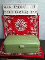 PRACHTIGE ORIGINELE EMAILLE BROODTROMMEL 4 FOTO'S, Antiek en Kunst, Ophalen of Verzenden