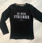 Vingino longsleeve shirt maat 128 zwart, Meisje, Ophalen of Verzenden, Zo goed als nieuw, Vingino