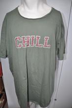 MZ94 Big Shirt Pyama maat 48 / 50 XXL groen Roze, Kleding | Dames, Grote Maten, Ophalen of Verzenden, Zo goed als nieuw, Groen