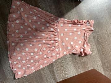 Roze zomerjurk met witte stippen H&M in maat 134/140 beschikbaar voor biedingen