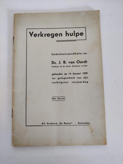 Verkregen hulpe | Ds. J. R. van Oordt, Boeken, Godsdienst en Theologie, Zo goed als nieuw, Christendom | Protestants, Ophalen of Verzenden