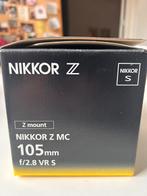 Nikon Z 105mm f2.8 vr s, Ophalen of Verzenden, Macrolens, Zo goed als nieuw