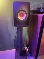 KEF LS50 Wireless II zwart en KEF performance stands S2, Audio, Tv en Foto, Overige merken, Front, Rear of Stereo speakers, Gebruikt