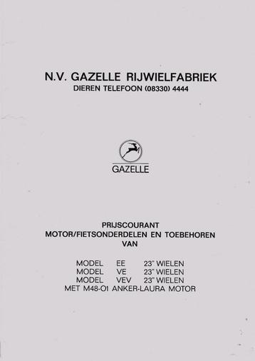 Gazelle motor fietsonderdelen EE VE VEV M48 Anker Laura beschikbaar voor biedingen