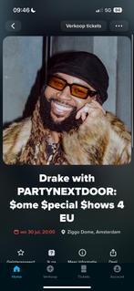 Drake ticket 30 juli, Eén persoon, Juli