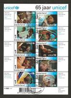 Vel 65 jaar Unicef no V2823, gestempeld, Postzegels en Munten, Postzegels | Nederland, Verzenden, Gestempeld