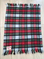 Vintage Aabe wollen dekentje- Schotse ruit, Gebruikt, Minder dan 50 cm, Rood, Rechthoekig