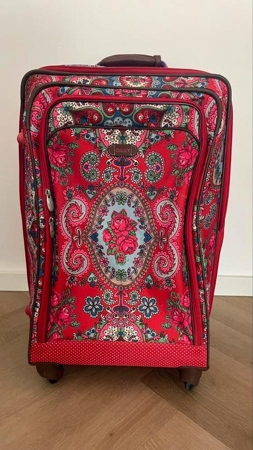 Oilily koffer (softcase), Sieraden, Tassen en Uiterlijk, Koffers, Gebruikt, Overige materialen, 60 tot 70 cm, 35 tot 45 cm, Wieltjes