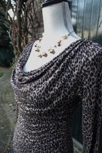 elegante tijger print waterval hals jurk La Redoute - nl S, Kleding | Dames, Jurken, Bruin, La Redoute, Ophalen of Verzenden, Zo goed als nieuw