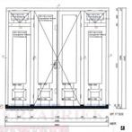 Kozijn met dubbele paneeldeuren en zijlichten uitzet raampje, Doe-het-zelf en Verbouw, Deuren en Horren, Nieuw, Ophalen of Verzenden